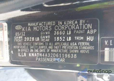 2013 Kia Rio Ex из США, поврежденный, VIN KNADN4A32D6119638